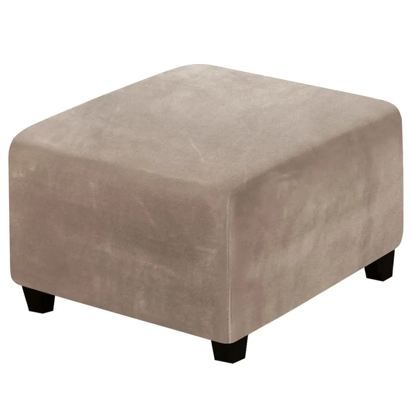 Housse de Pouf Velours Extensible VELIDO