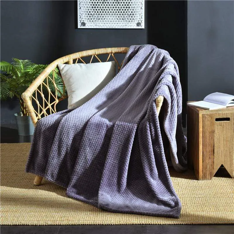 Plaid Canapé Polyester Texturé QUILIS
