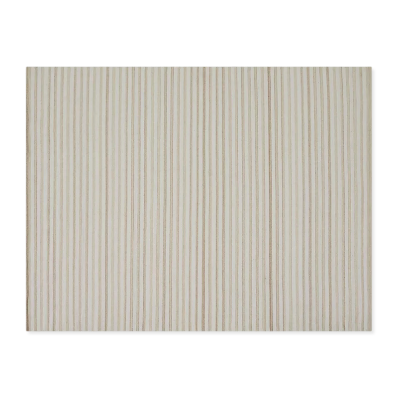 Virak - Striped Cotton and Wool Rug