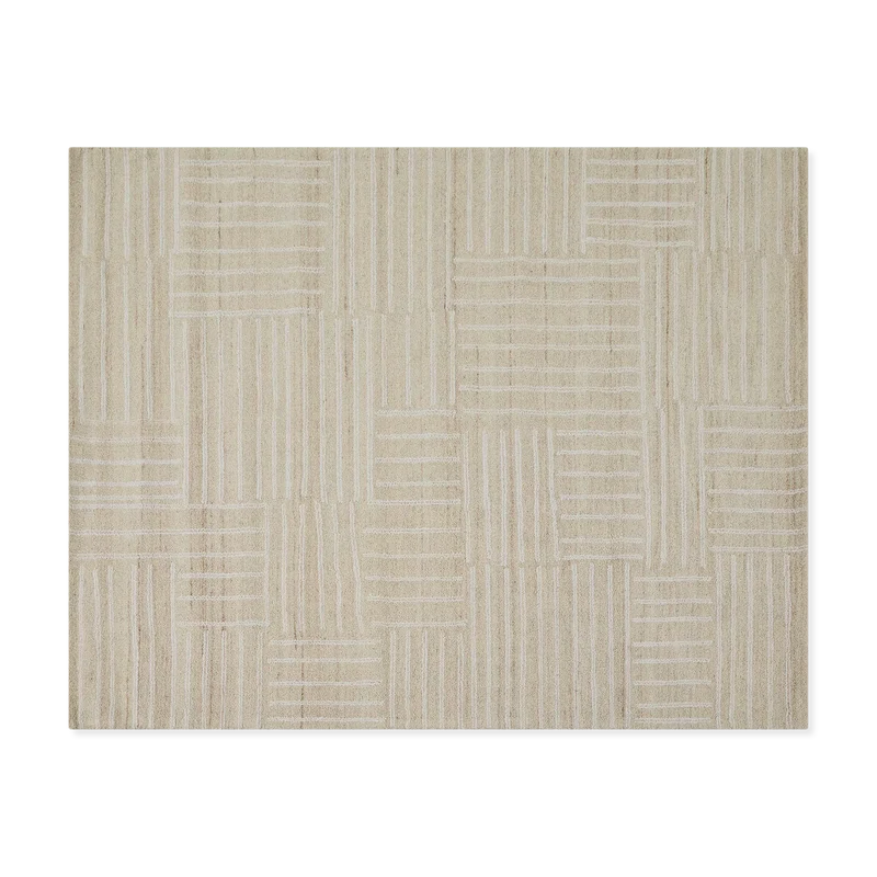 Kubusi - Cotton and Wool Checkered Rug