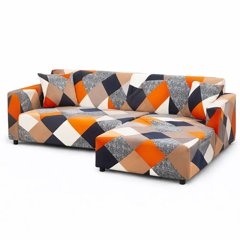 Motif Maderense - Housse de Canapé d’Angle Extensible