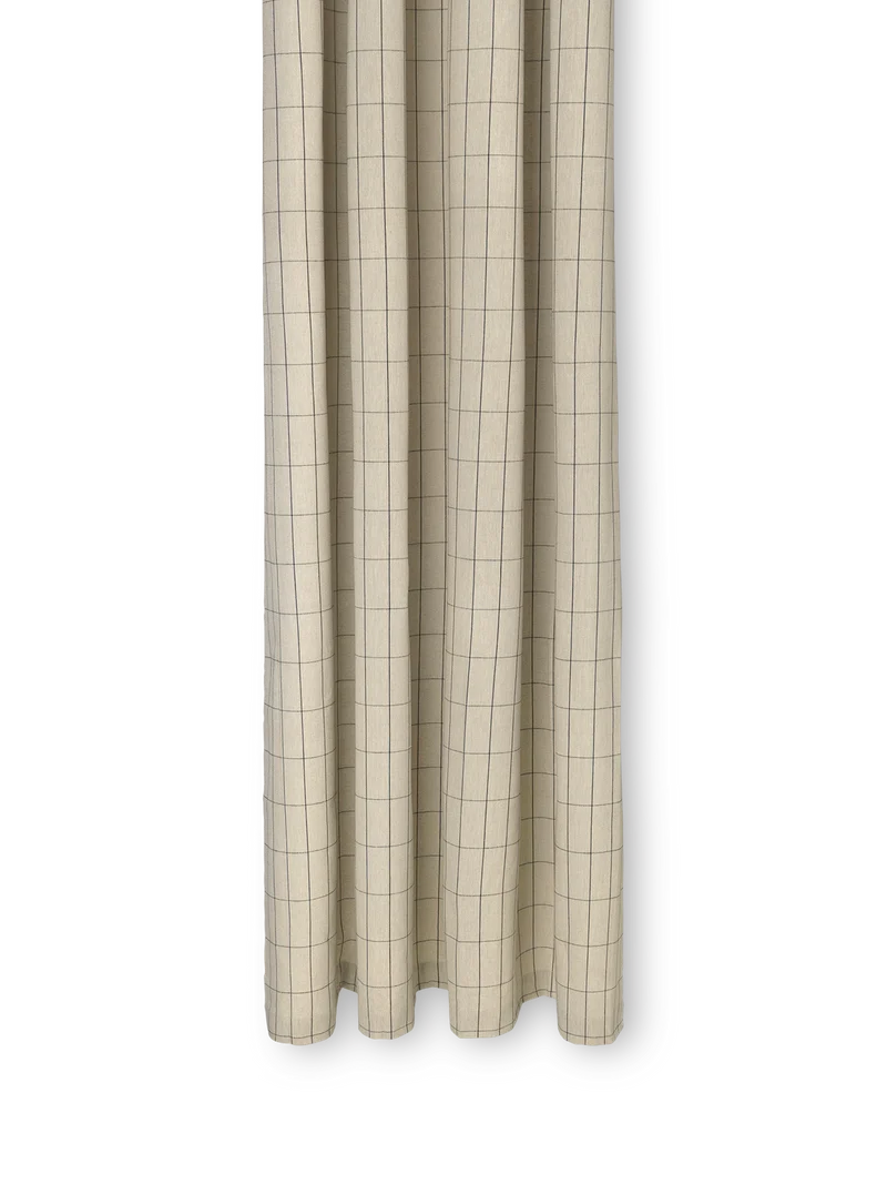Chambray Shower Curtain - Grid