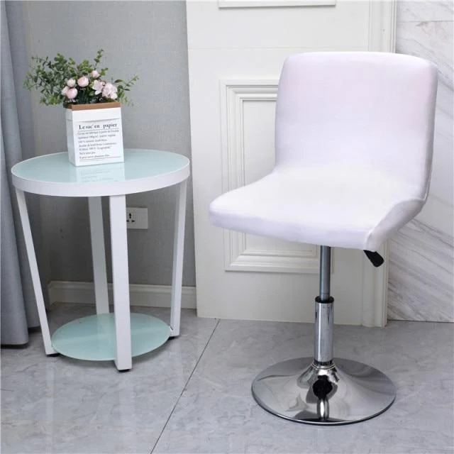 Housse pour Tabouret de Bar Blanc