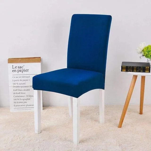 Housse de Chaise Bleu Cobalt