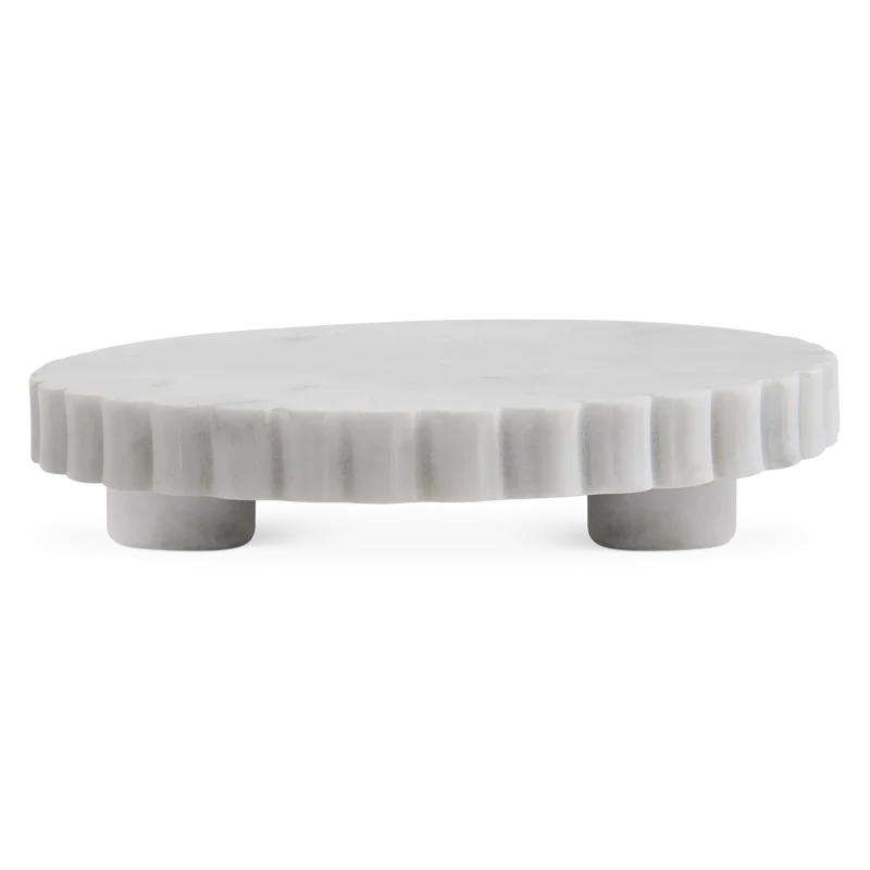 Écume - white marble tray