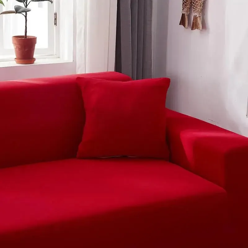 Housse de Canapé d’Angle Rouge Clair
