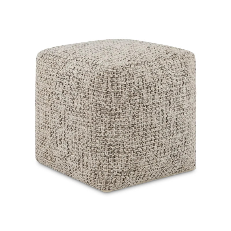 Elkader - Chunky Woven Cotton Pouf