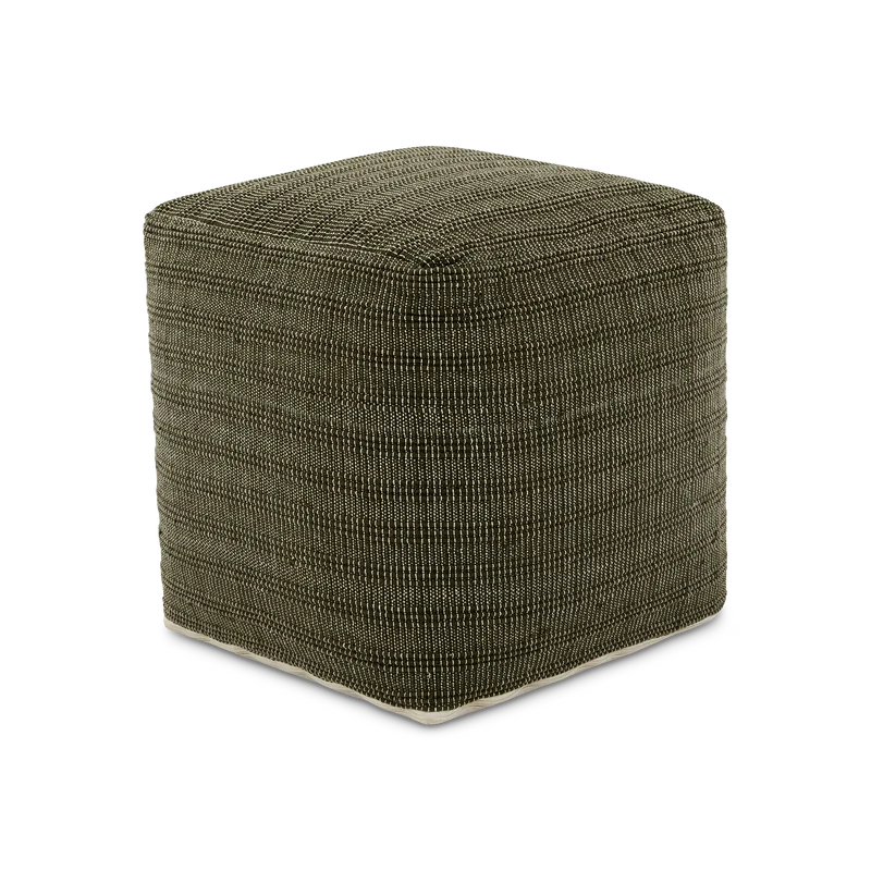 Belenda - Square Woven-Dyed Cotton Pouf