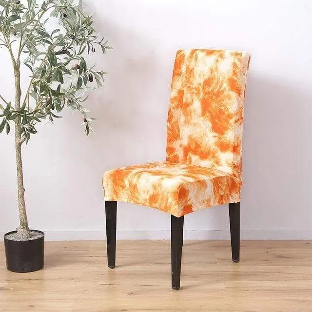 Housse de Chaise Empreinte Orange