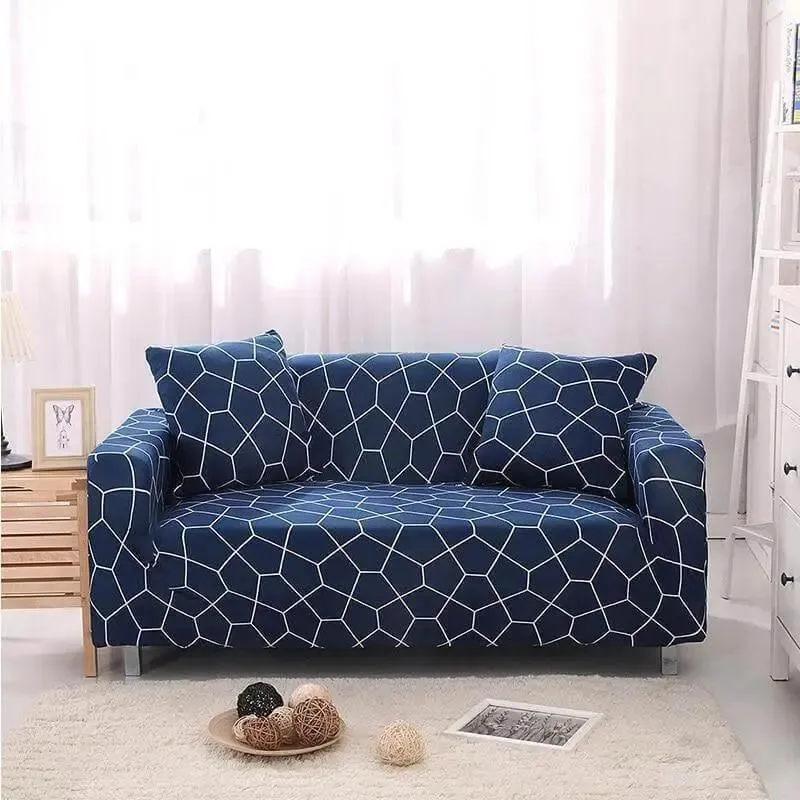 2 Housses De Coussin Bleucrowo Pour Canapé - 45 x 45 Cm