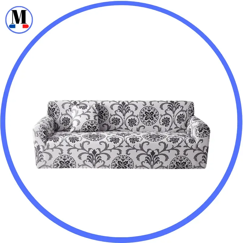 Motif Digitalis - Housse de Canapé Extensible