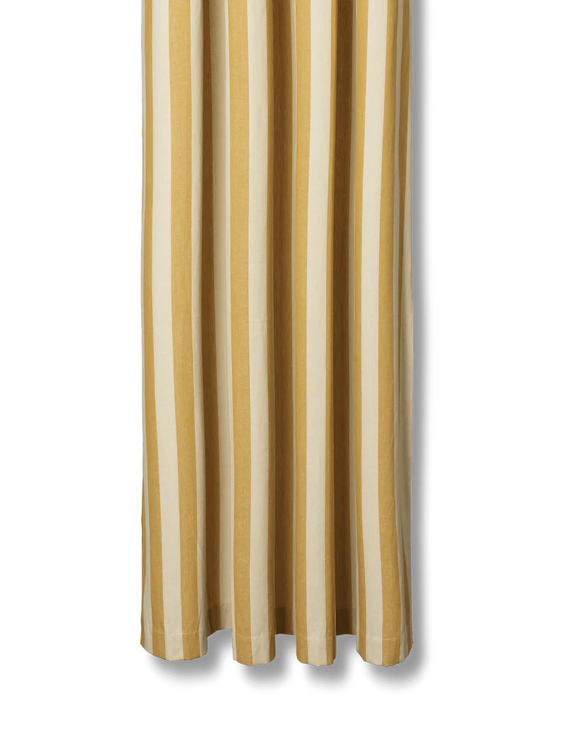 Chambray Shower Curtain - Warm Yellow/Parchment