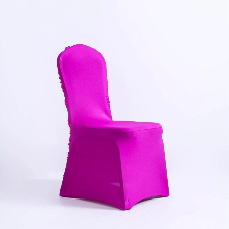 Housse de Chaise Mariage Fleur Magenta