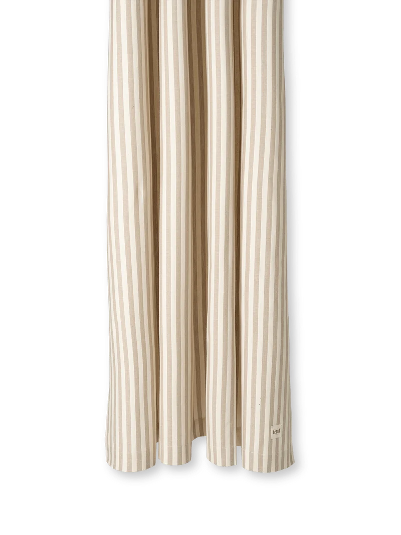 Chambray Shower Curtain - Sand/Off-White