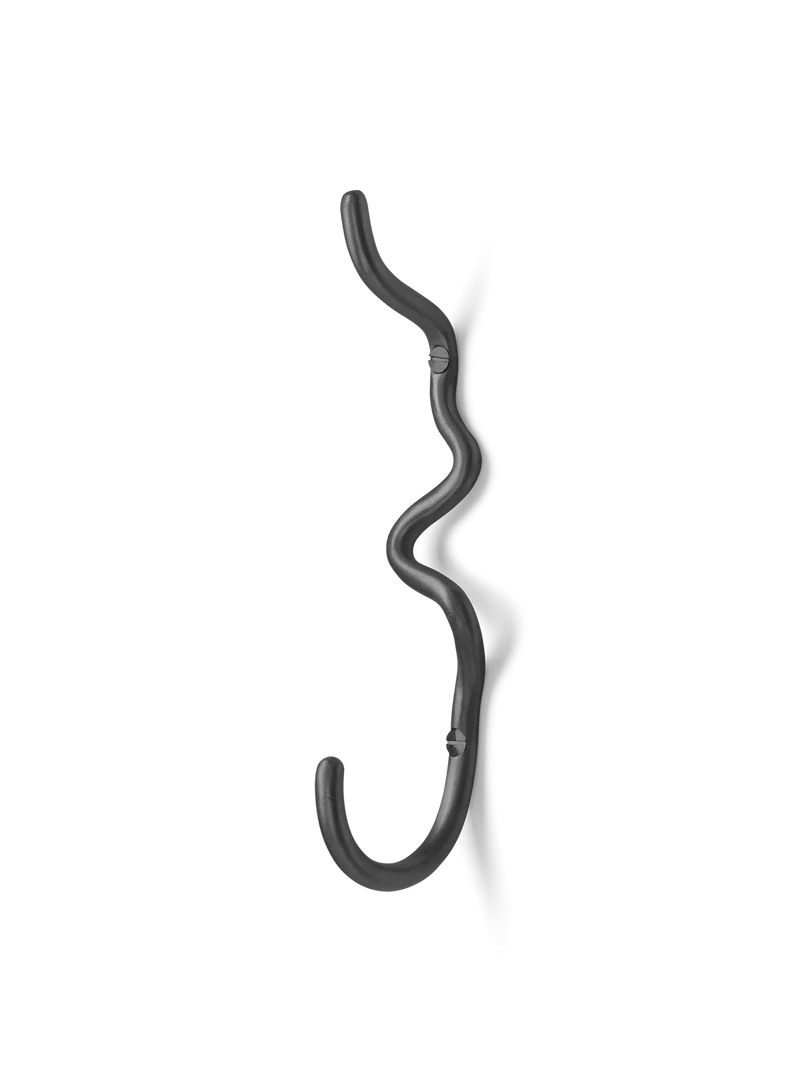 Curvature Hook - Black Brass