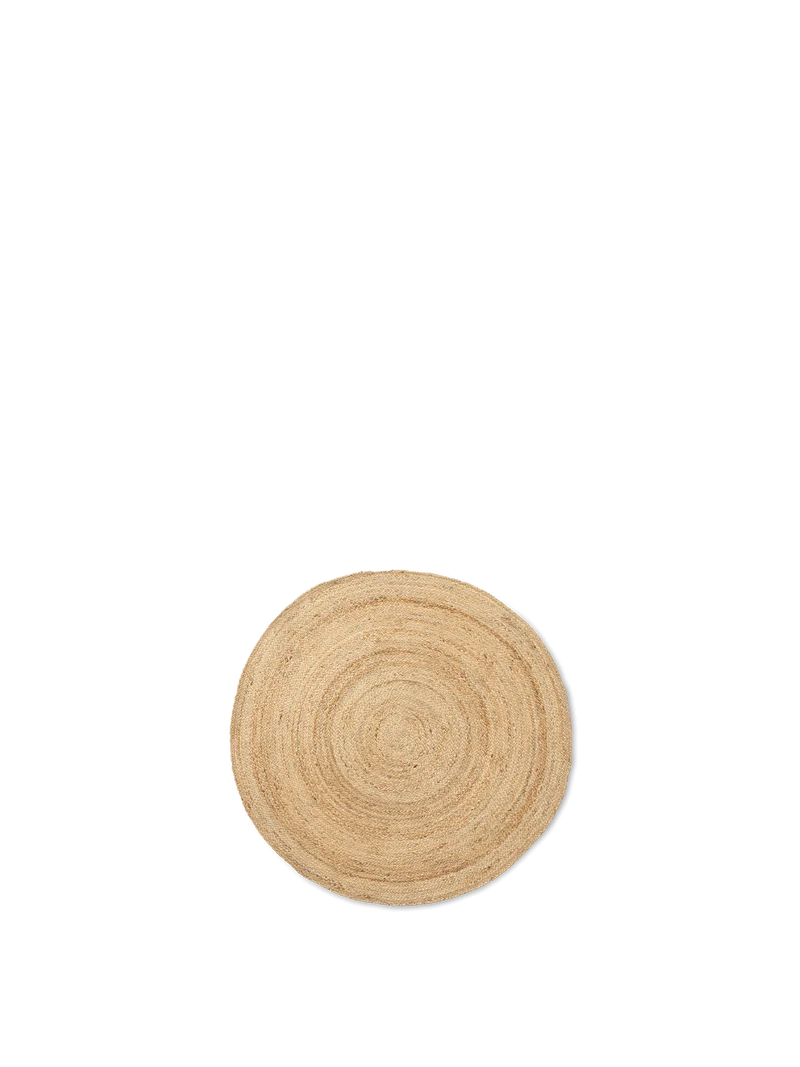 Eternal Round Jute Rug - Natural