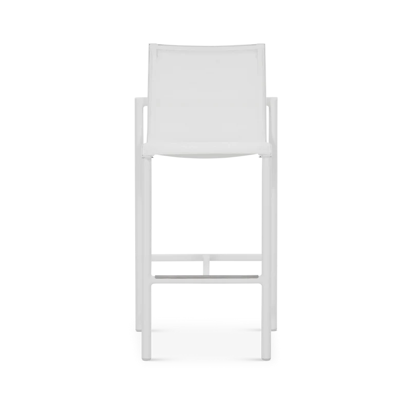 Bastingage - Outdoor Aluminium Counter Height Stool by Les Jardins