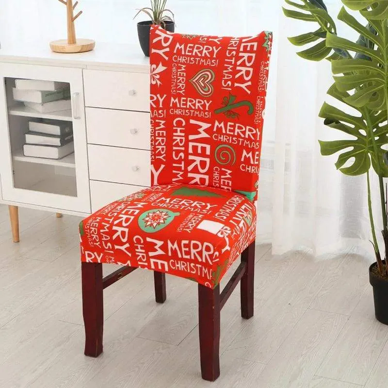 Housse de Chaise Noel Merry Christmas