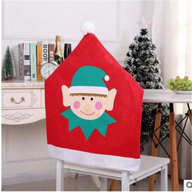 Housse de Chaise Noël Bonnet Lutin