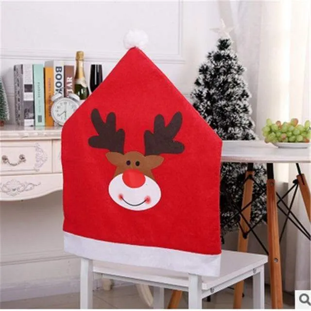 Housse de Chaise Noël Bonnet Renne