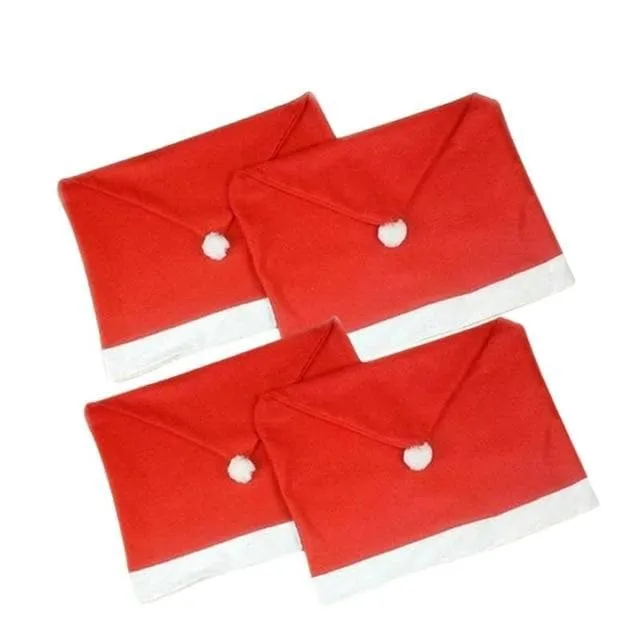 Housse de Chaise Noël Bonnet Rouge