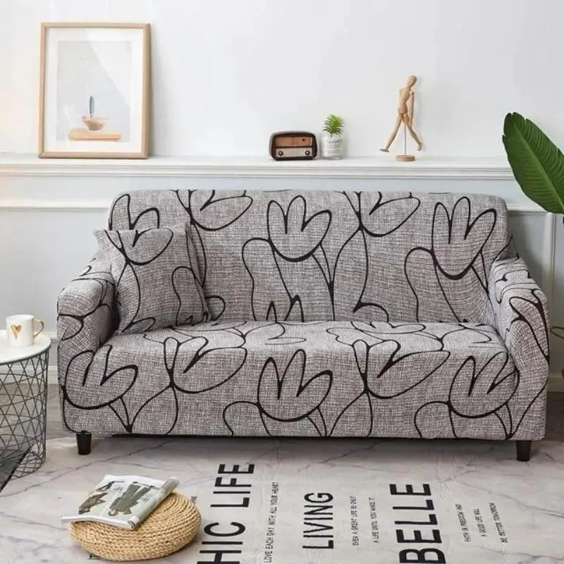 Motif Flowerton - Housse de Canapé Extensible