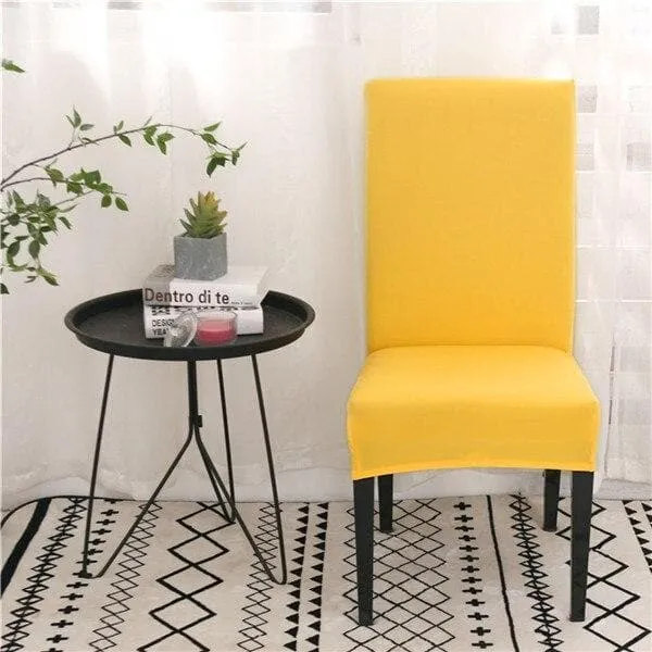 Housse de Chaise Jaune Moutarde