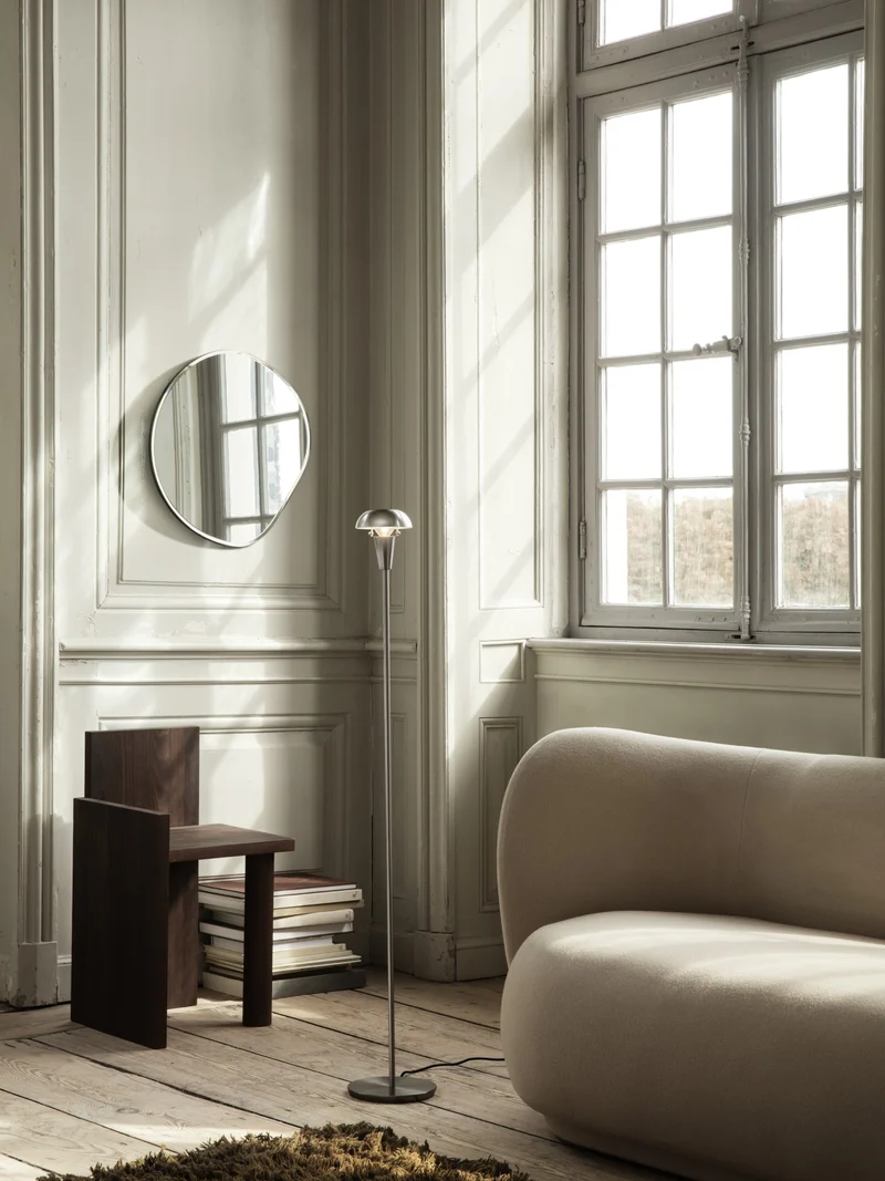 Pond Mirror - Small - Dark Chrome