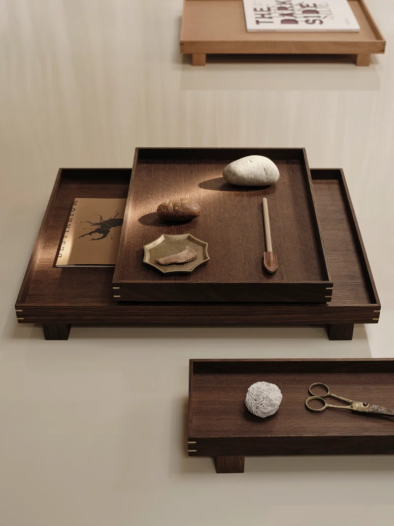 Bon Wooden Tray - Large - Smoked Oak