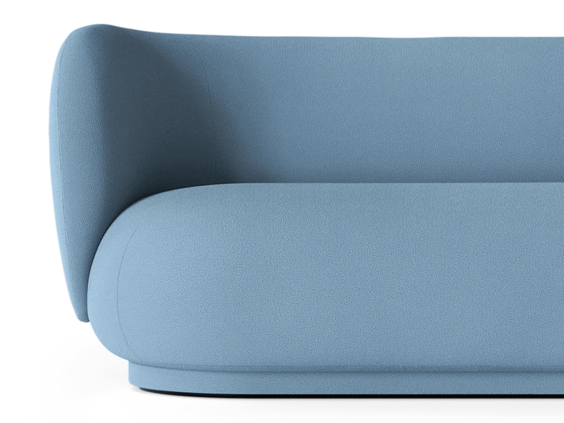 Rico Divan Left - Tonus - Light Blue