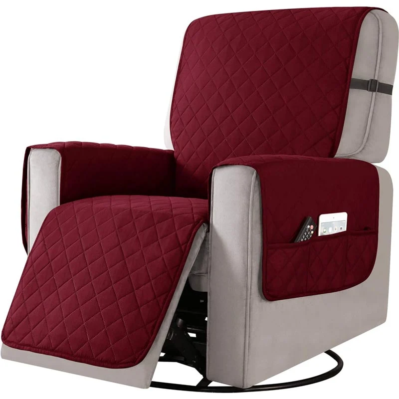 Housse de Fauteuil Relax Unie Bordeaux