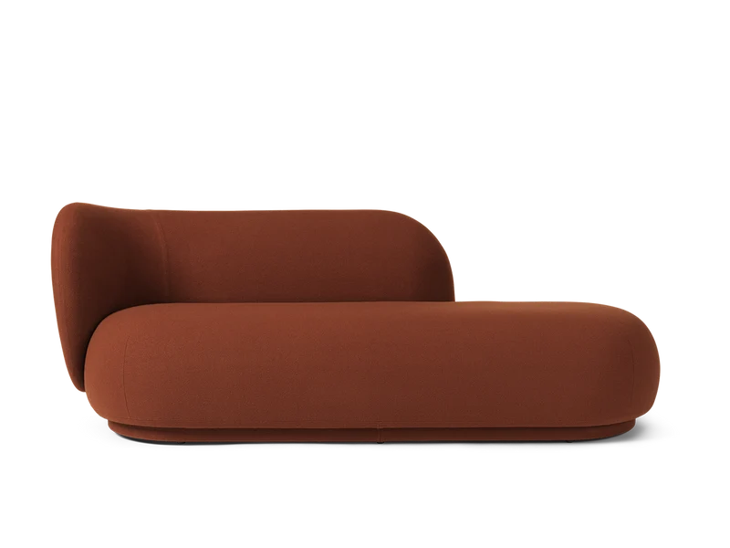 Rico Divan Left - Tonus - Red Brown