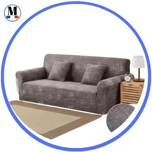 Motif Rayasy - Housse de Canapé Extensible