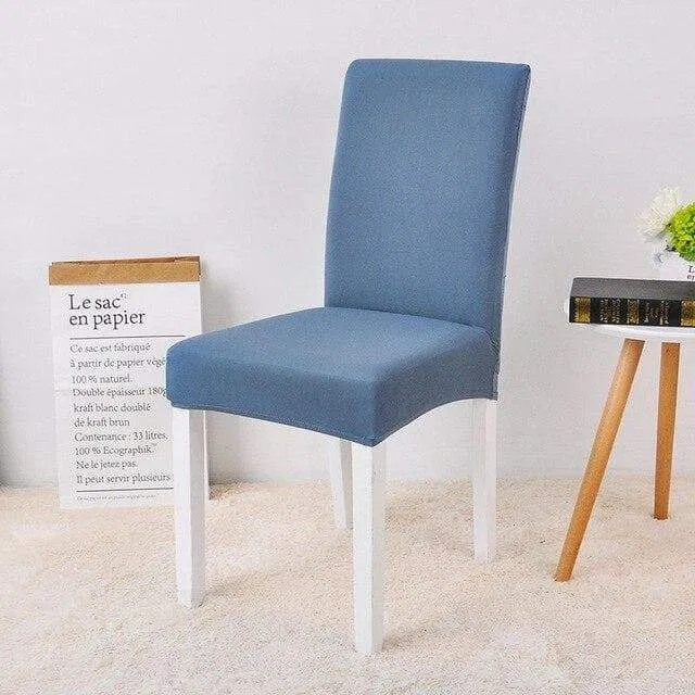 Housse de Chaise Bleu Ardoise