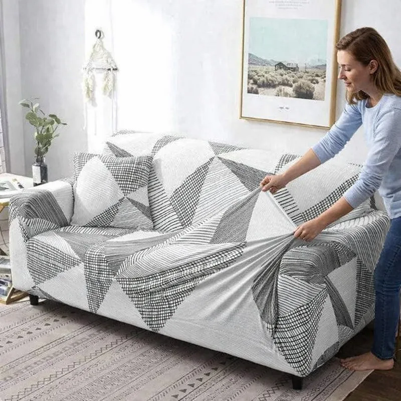 Motif Scandinave - Housse De Canapé Extensible