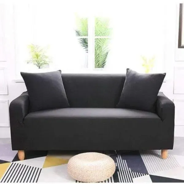 Housse de Canapé Noir