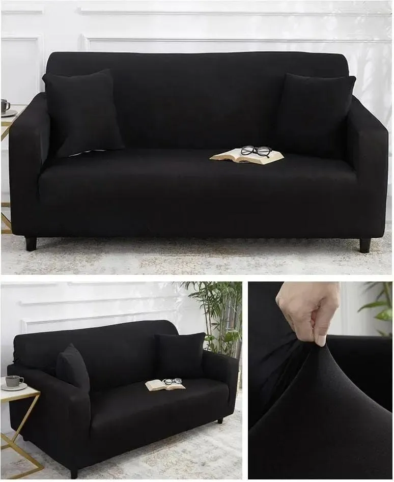 Housse de Canapé Noir
