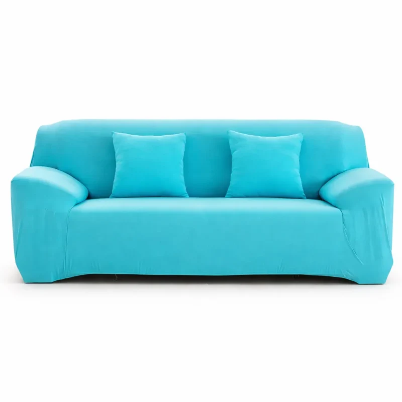 Housse de Canapé Bleu Cyan