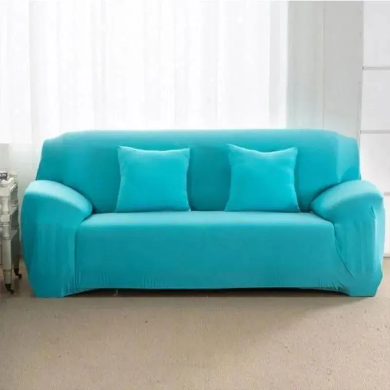 Housse de Canapé Bleu Cyan