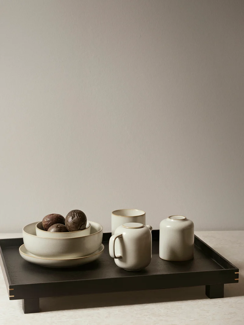 Bon Wooden Tray - Large - Black Painted Oak