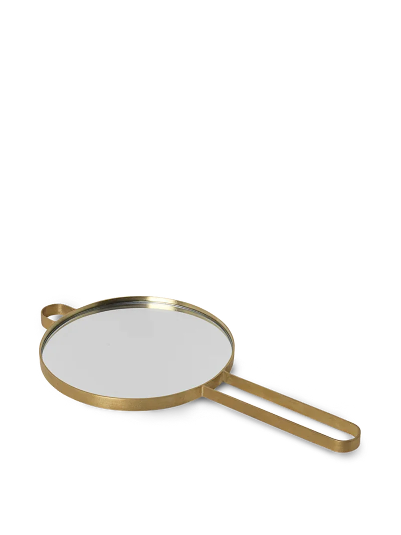 Poise Hand Mirror - Brass