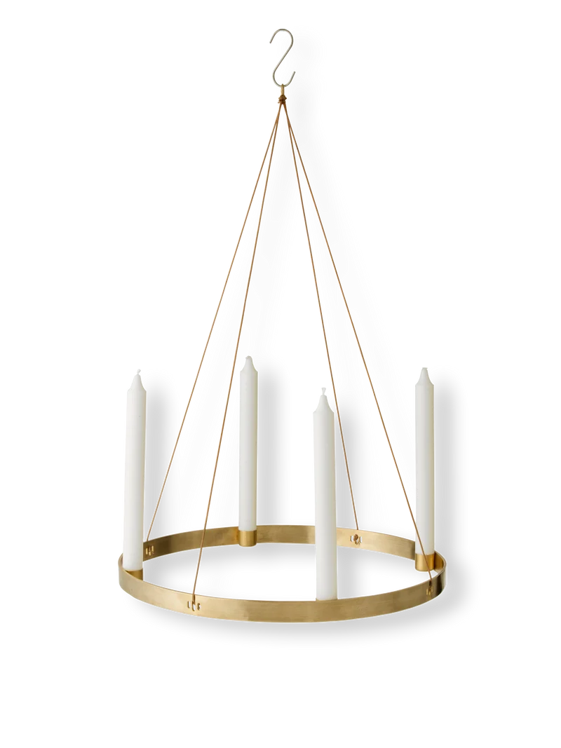 Candle Holder Circle - Large - Brass