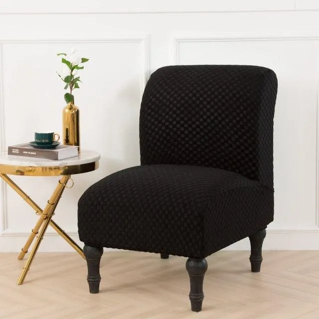 Housse de Fauteuil Crapaud Jacquard Noir