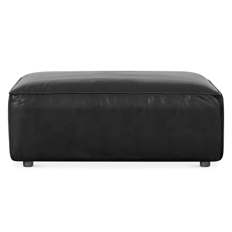 Houston - Leather Ottoman