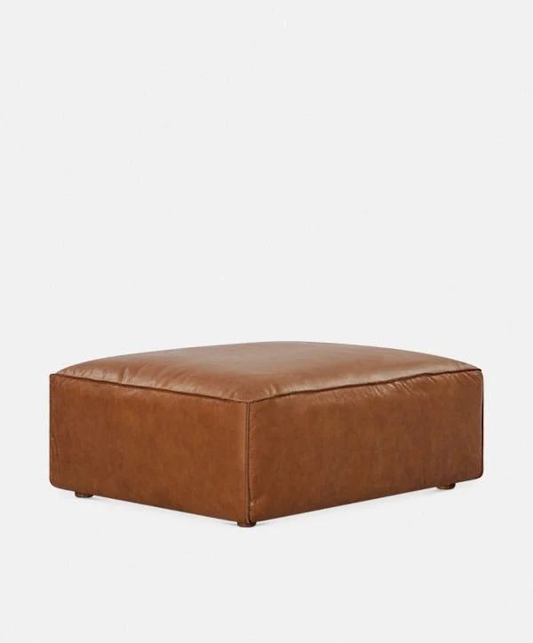 Houston - Leather Ottoman