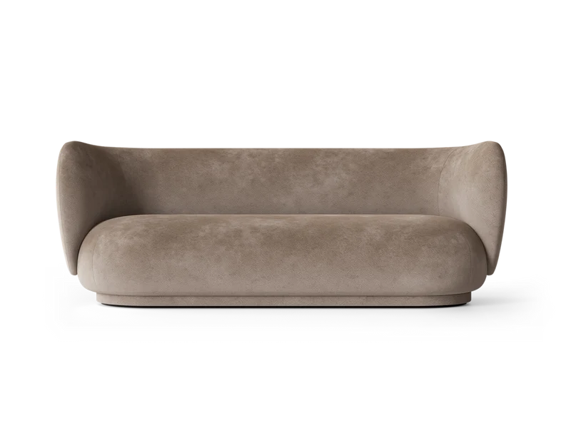 Rico Sofa 3-seater - Faded Velvet - Beige