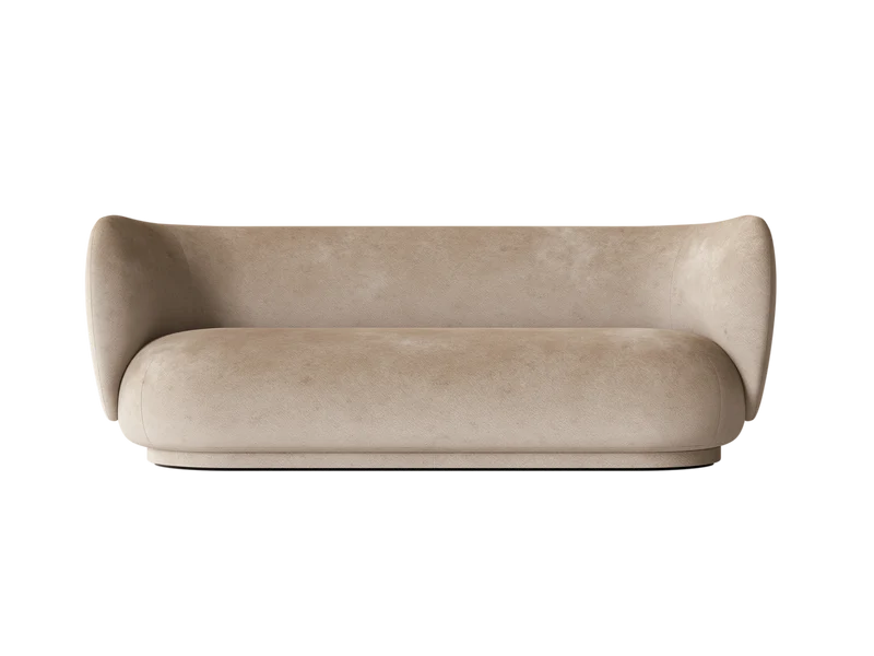 Rico Sofa 3-seater - Faded Velvet - Sand