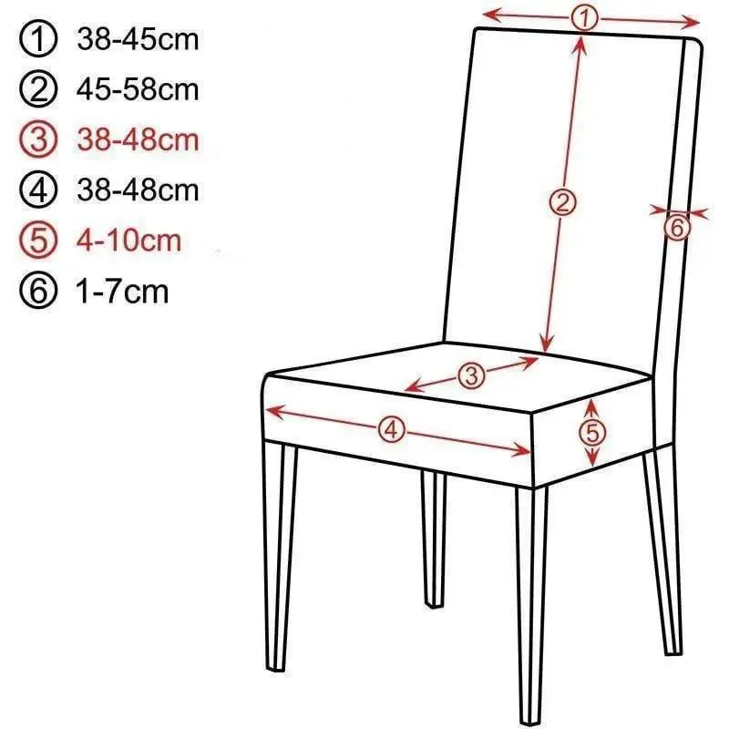 Housse de Chaise Gris Bleu