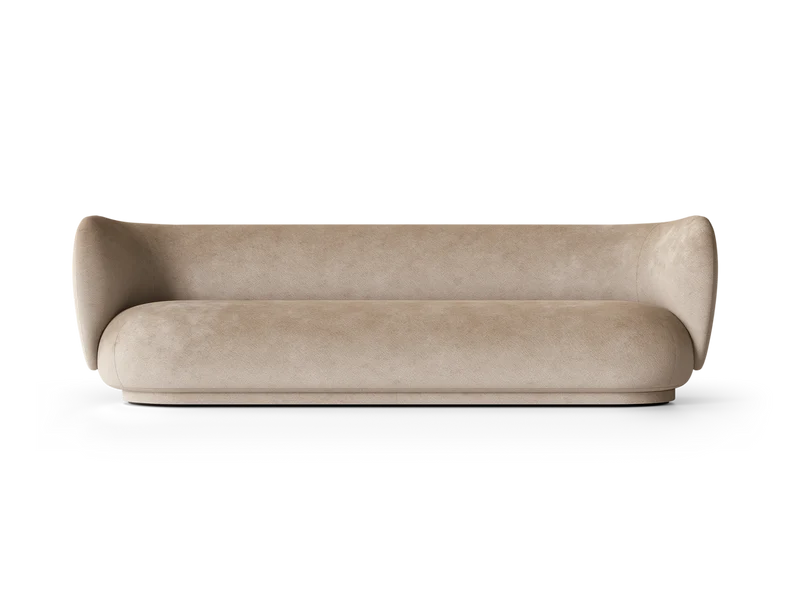 Rico Sofa 4-seater - Faded Velvet - Sand
