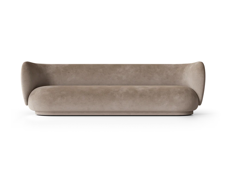 Rico Sofa 4-seater - Faded Velvet - Beige